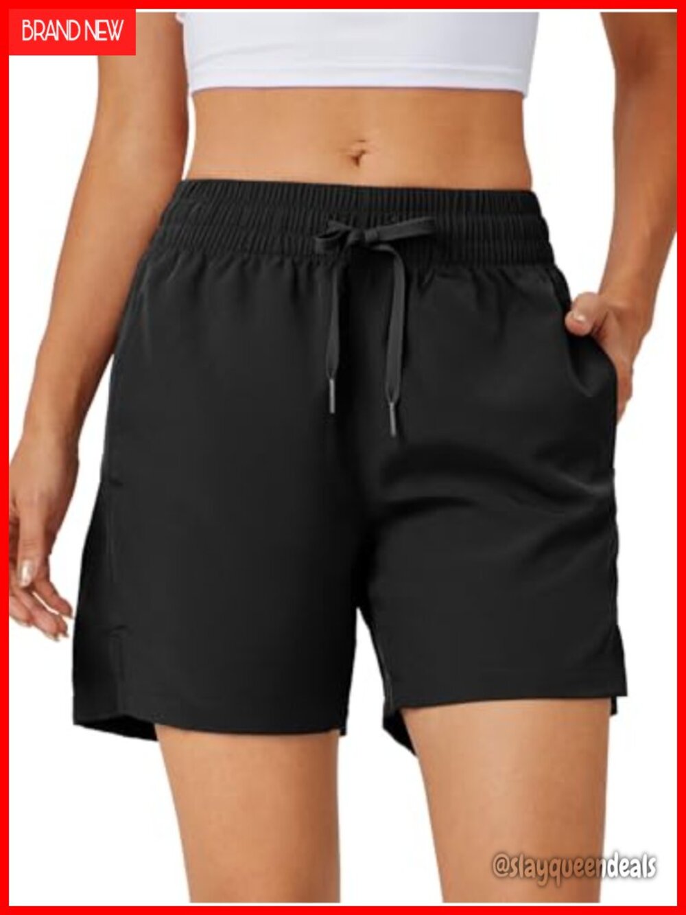 Womens 5 Inch Athletic Running Shorts Quick Dry Workout Gym Shorts with Pockets
